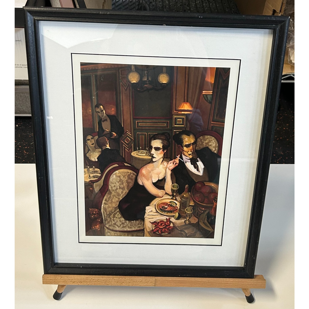 FRAMED A Very Special Dinner by Juarez Machado 18x15 Art Print Poster